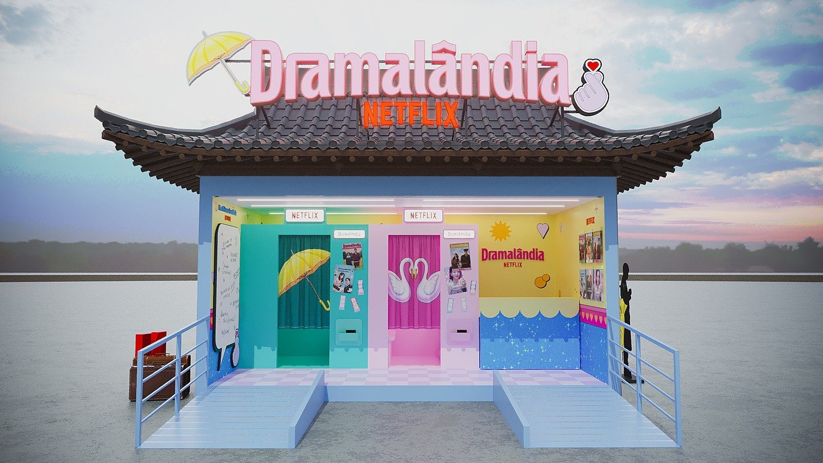 Visualização da entrada da Estação Dramalândia planejada para Belém