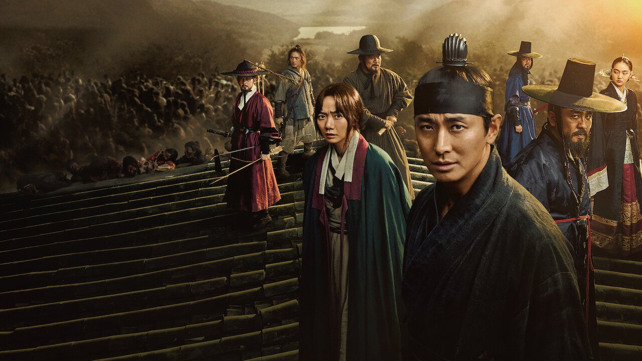 Elenco de Kingdom em imagem promocional oficial da Netflix