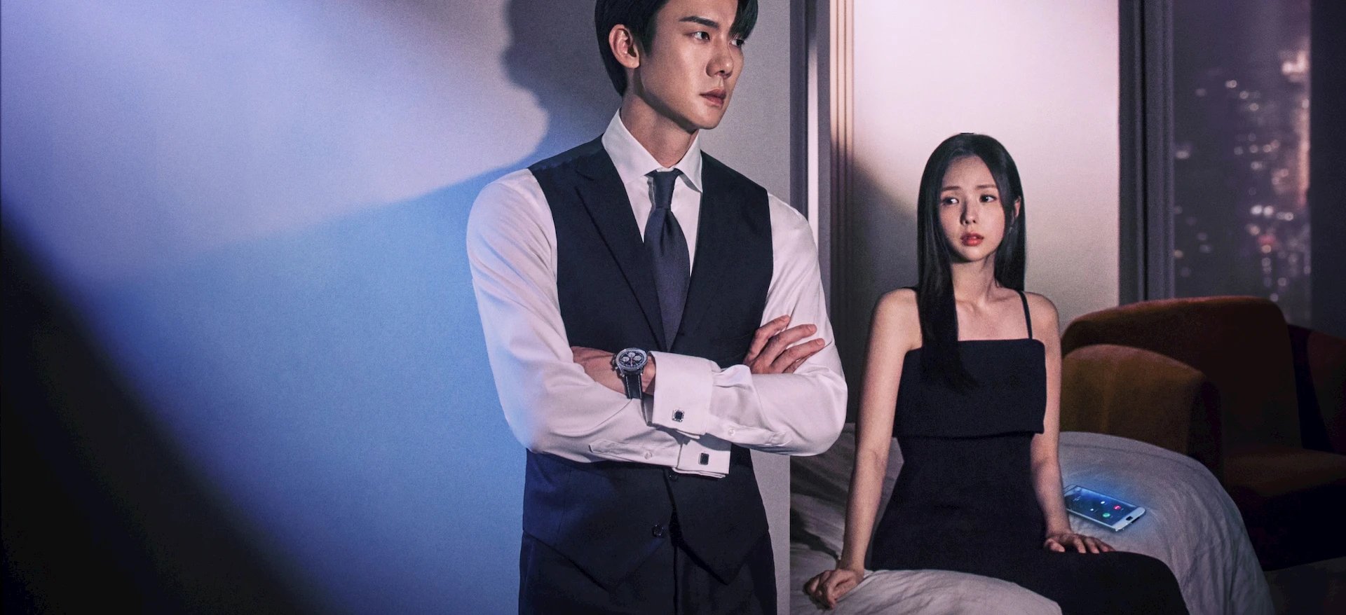 Yoo Yeon-seok e Chae Soo-bin distantes um do outro em imagem promocional